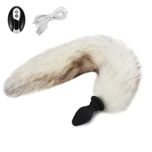 Anal Toys | Mt – Vibro Tail Plug – White Anal Toys Anal Toys