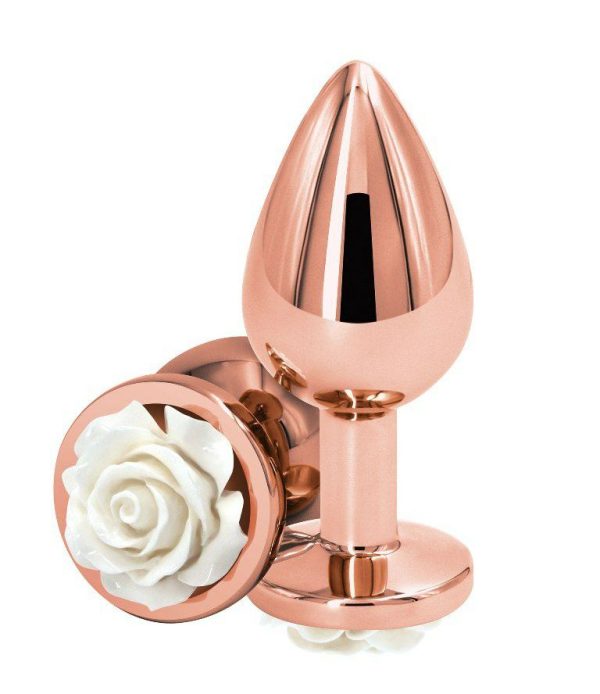 Anal Toys | Ns Novelties – Rose Buttplug M – White Anal Toys Anal Toys