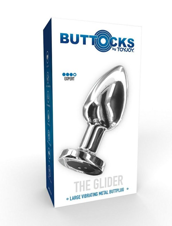 Anal Toys | Toyjoy – Glider Vibro Butt Plug L – Silver Anal Toys Anal Toys