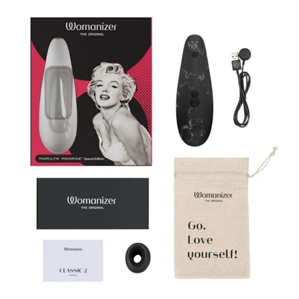 Clitoral Stimulators | Womanizer – Marilyn Monroe Classic 2 – Black Clitoral Stimulators Clitoral Stimulators