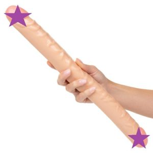 Dildos | Cen – Size Queen 17″ Double Dildo – Flesh Dildos California Exotic Novelties