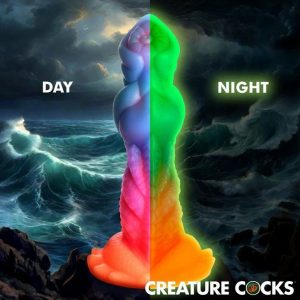 Dildos | Creature Cocks – Glow Aqua Dildo Dildos Creature Cocks