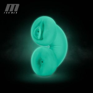 Double Hole Masturbators | M For Men – Double Trouble Delight Glow Masturbator Double Hole Masturbators Double Hole Masturbators