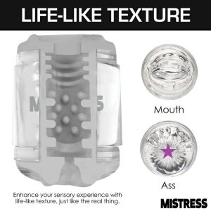 Double Hole Masturbators | Mistress – Double Shot Ass And Mouth Stroker – Clear Double Hole Masturbators Double Hole Masturbators