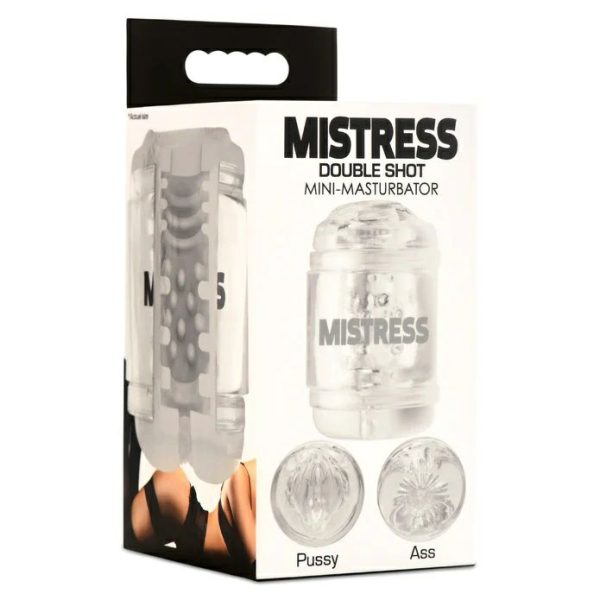 Double Hole Masturbators | Mistress – Double Shot Pussy And Ass Stroker – Clear Double Hole Masturbators Double Hole Masturbators