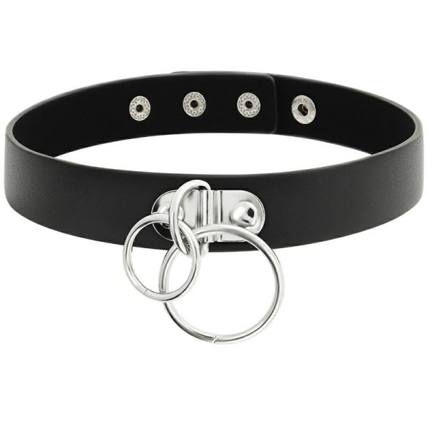 Eco-Friendly Sex Toys | Coquette – Choker Double Ring Vegan Leather – Black Eco-Friendly Sex Toys Coquette