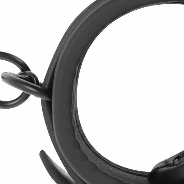 Eco-Friendly Sex Toys | Fetish Submissive – Vegan Leather Ankle Cuffs – Black Eco-Friendly Sex Toys Eco-Friendly Sex Toys