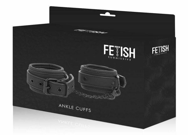 Eco-Friendly Sex Toys | Fetish Submissive – Vegan Leather Ankle Cuffs – Black Eco-Friendly Sex Toys Eco-Friendly Sex Toys