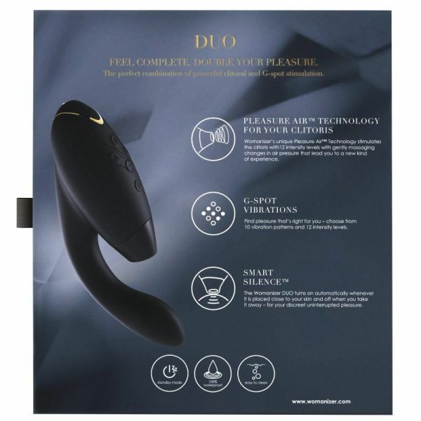 G-spot Vibrators | Womanizer – Duo – Clitoral & G-Spot Stimulator – Black G-spot Vibrators G-spot Vibrators