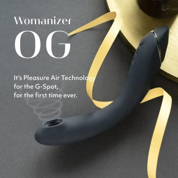 G-spot Vibrators | Womanizer – Og Pleasure Air G-Spot Vibrator – Dark Grey G-spot Vibrators G-spot Vibrators