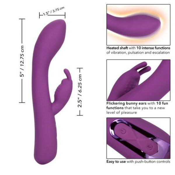 Heating Vibrators | Cen – Jack Rabbit Warming Vibrator – Purple Heating Vibrators California Exotic Novelties