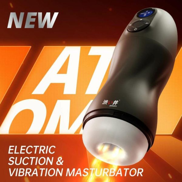 Hi-Tech Masturbators | Drywell – Atom Sucking Masturbator – Black Masturbators Drywell