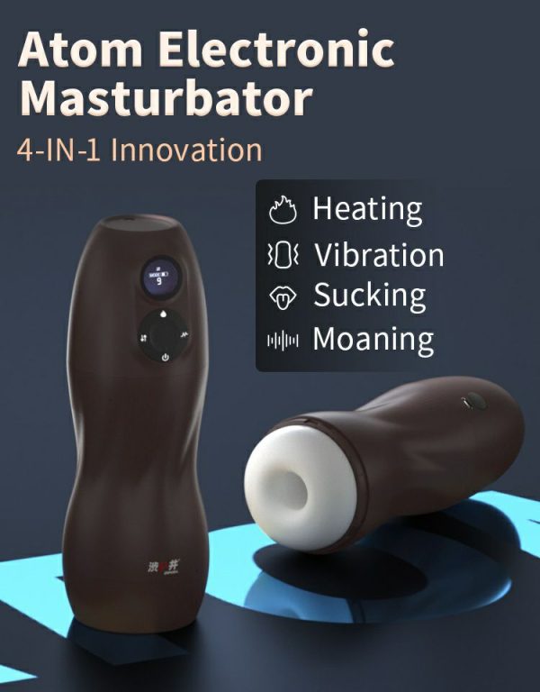 Hi-Tech Masturbators | Drywell – Atom Sucking Masturbator – Black Masturbators Drywell