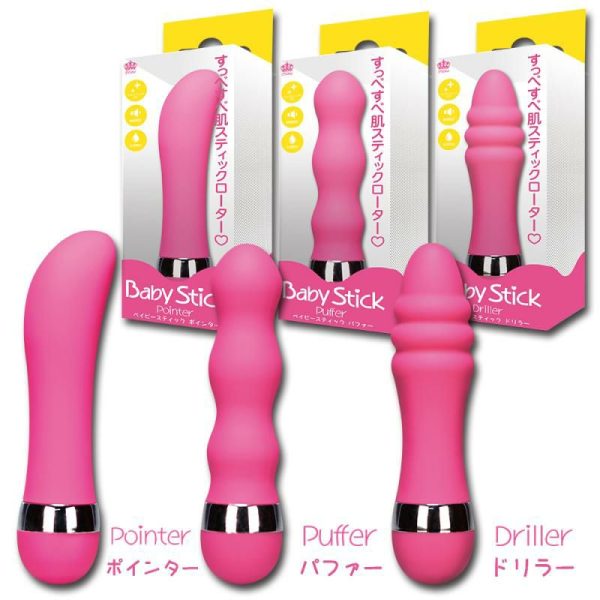 Mini Vibrators | A-One – Baby G-Stick Pointer Rotor – Pink Mini Vibrators A-One