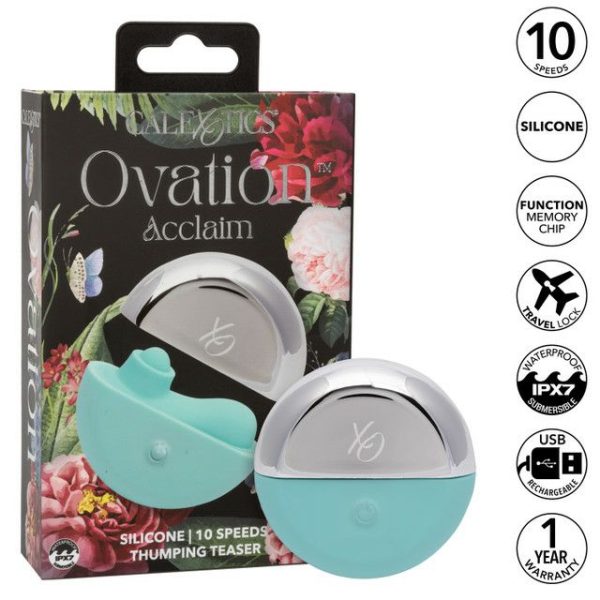 Mini Vibrators | Cen – Ovation Acclaim Clit Stimulator – Blue Mini Vibrators California Exotic Novelties