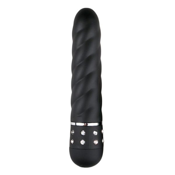 Mini Vibrators | Easytoys – Diamond Twisted Mini Vibrator – Black Mini Vibrators Easytoys