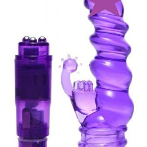 Mini Vibrators | Trinity Vibes – Royal Rocket Ribbed Rabbit Vibe – Purple Mini Vibrators Mini Vibrators