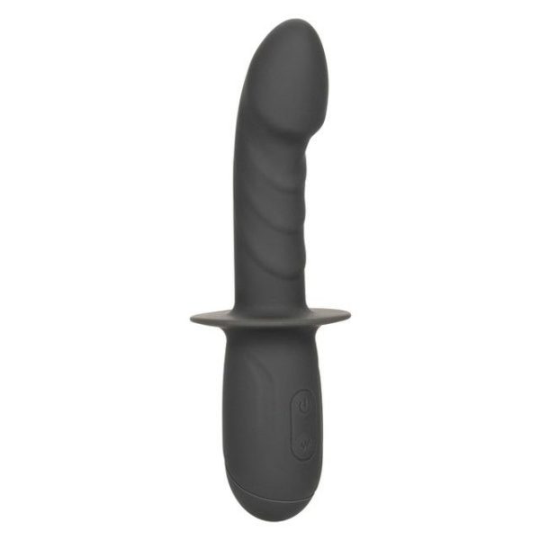 Pulsating Vibrators | Cen – Ramrod Gyrating Vibro Dildo – Black Pulsating Vibrators California Exotic Novelties