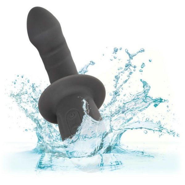 Pulsating Vibrators | Cen – Ramrod Gyrating Vibro Dildo – Black Pulsating Vibrators California Exotic Novelties