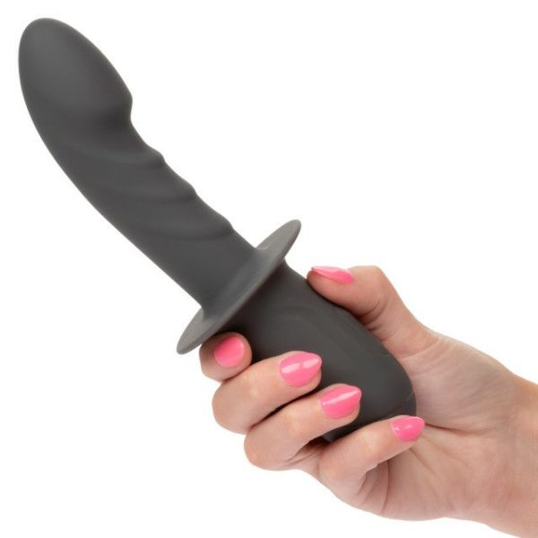 Pulsating Vibrators | Cen – Ramrod Gyrating Vibro Dildo – Black Pulsating Vibrators California Exotic Novelties