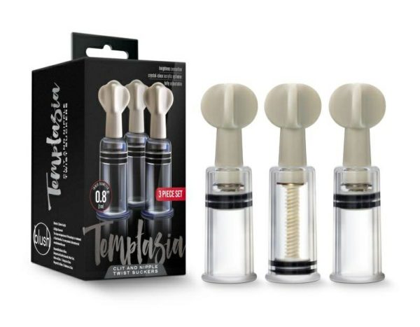 Pumps | Temptasia – Clit And Nipple Twist Suckers Set – Clear Pumps Pumps