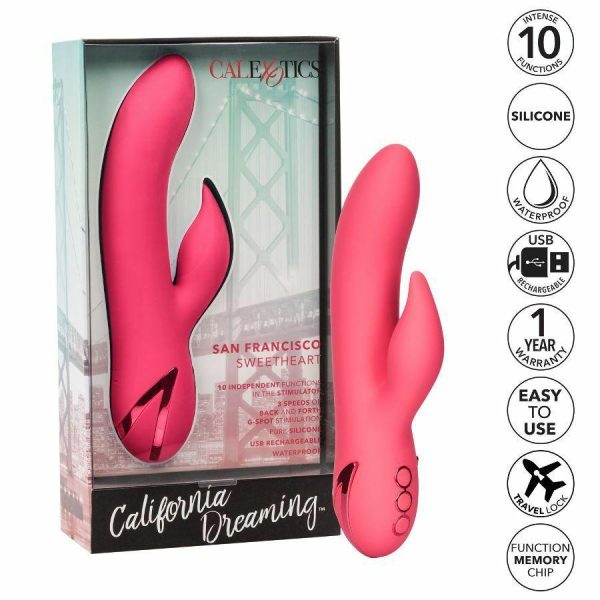 Rabbit Vibrators | Cen – Caldream San Francisco Sweetheart Vibrator – Pink Rabbit Vibrators California Exotic Novelties