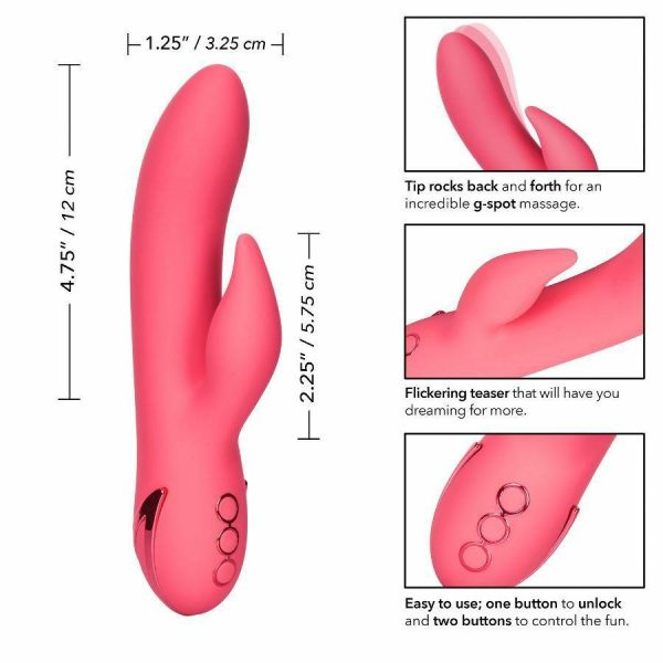 Rabbit Vibrators | Cen – Caldream San Francisco Sweetheart Vibrator – Pink Rabbit Vibrators California Exotic Novelties