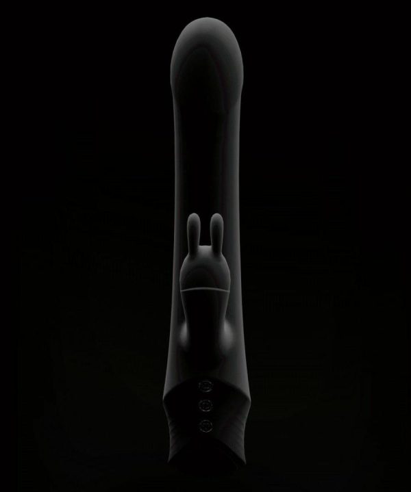 Rabbit Vibrators | Drywell – Rotating & Thrusting Rabbit Vibrator – Black Rabbit Vibrators Drywell