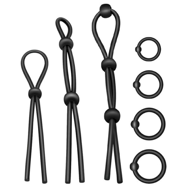 Rings & Sleeves | Addicted Toys – Flexible Ring Set 7Pcs – Black Rings & Sleeves Addicted Toys