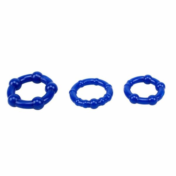 Rings & Sleeves | Chisa – Beaded Cock Rings – Blue Rings & Sleeves Chisa