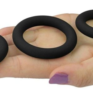 Rings & Sleeves | Lovetoy – Power Plus Snug Rings – Black Rings & Sleeves Lovetoy