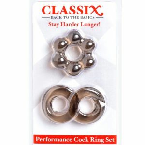 Rings & Sleeves | Pipedream – Performance Cock Ring Set – Grey Rings & Sleeves Pipedream