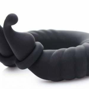 Rings & Sleeves | Trinity Vibes – 10X Cobra Dual Cock Ring – Black Rings & Sleeves Rings & Sleeves