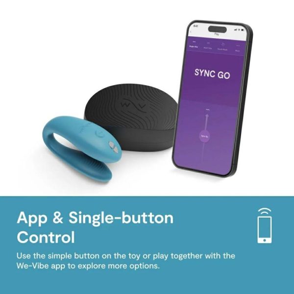 Smart Toys | We-Vibe – Sync Go – Turquoise Sex Toys Smart Toys