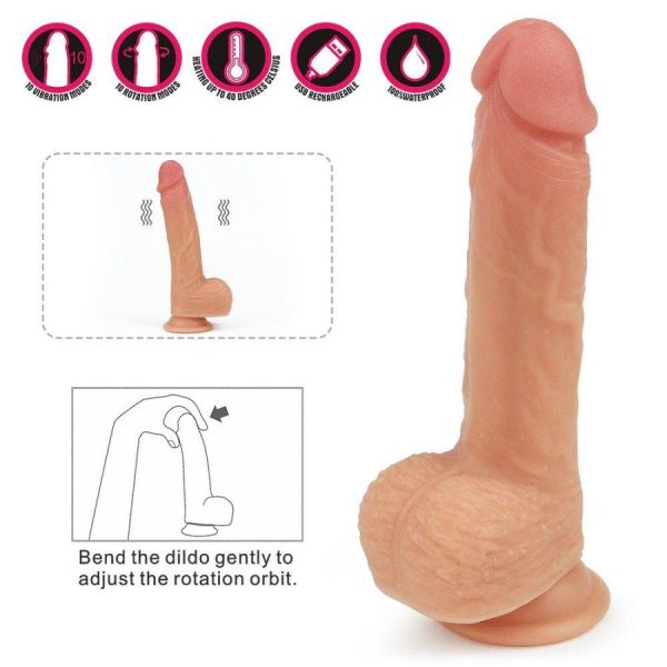 Strap-Ons | Lovetoy – 8.5″ Dual Layered Rotating Cock Liam – Flesh Sex Toys Lovetoy