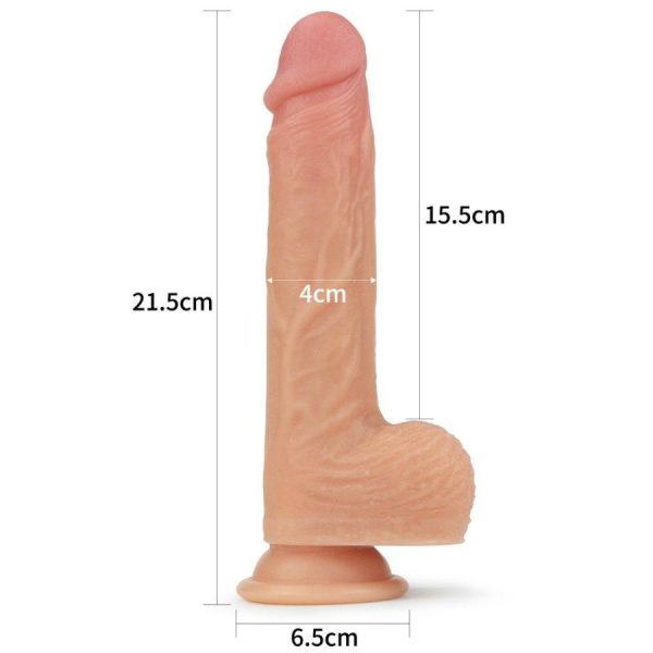 Strap-Ons | Lovetoy – 8.5″ Dual Layered Rotating Cock Liam – Flesh Sex Toys Lovetoy