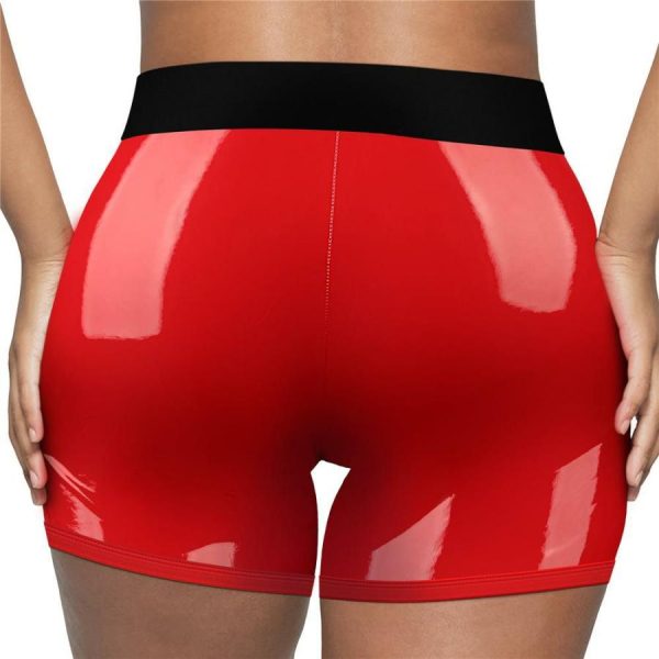 Strap-Ons | Lovetoy – Chic Strap-On Shorts – Red – S/M Sex Toys Lovetoy