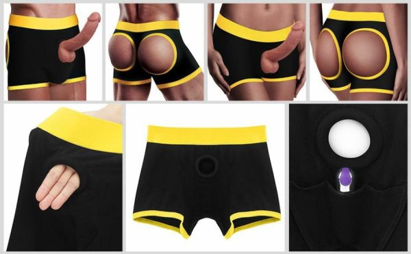 Strap-Ons | Lovetoy – Horny Strapon Shorts – Black – Xs/S Sex Toys Lovetoy