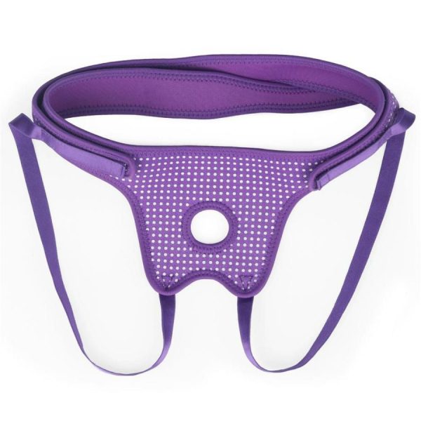 Strap-Ons | Lovetoy – Polka Dots Easy Strap-On Harness – Purple Sex Toys Lovetoy