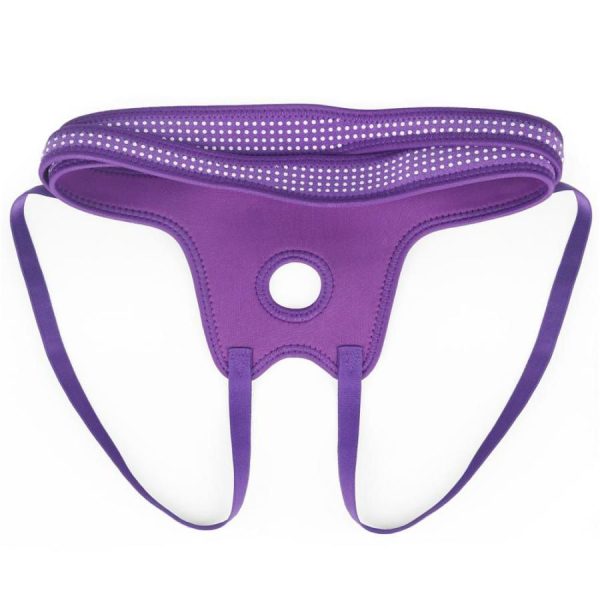 Strap-Ons | Lovetoy – Polka Dots Easy Strap-On Harness – Purple Sex Toys Lovetoy