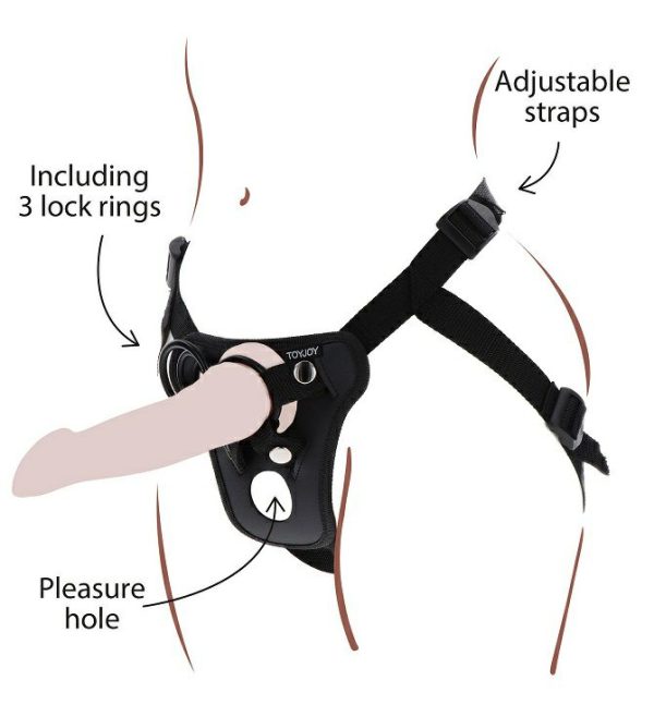 Strap-Ons | Toyjoy – Pleasure Strap-On Harness – Black Sex Toys Strap-Ons