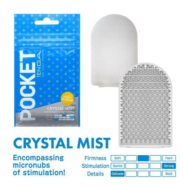 Tenga Masturbators | Tenga – Pocket Block Crystal Mist – Blue Masturbators Tenga