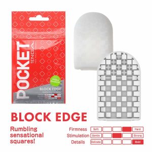 Tenga Masturbators | Tenga – Pocket Block Edge – Red Masturbators Tenga