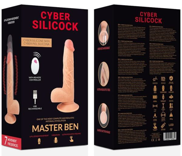 Thrusting Vibrators | Cyber Silicock – Master Ben Up&Down Vibro Dildo Thrusting Vibrators Cyber Silicock