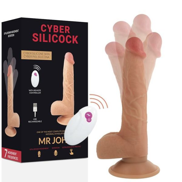 Thrusting Vibrators | Cyber Silicock – Mr John Up&Down Vibro Dildo Thrusting Vibrators Cyber Silicock