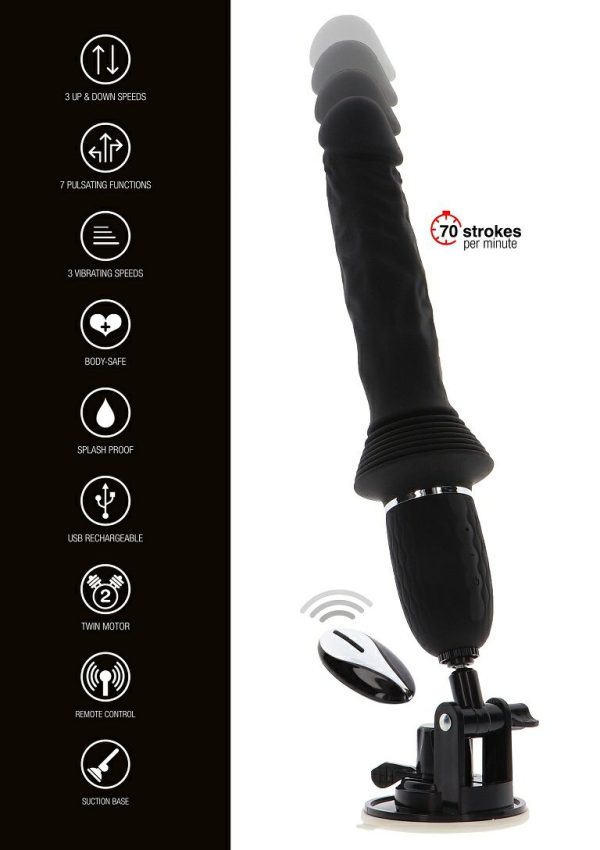 Thrusting Vibrators | Toyjoy – Magnum Opus Thruster – Black Thrusting Vibrators Thrusting Vibrators