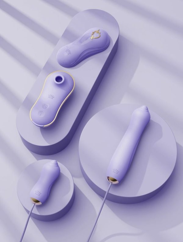 Thrusting Vibrators | Zalo – Unicorn Set – Berry Violet Thrusting Vibrators Thrusting Vibrators