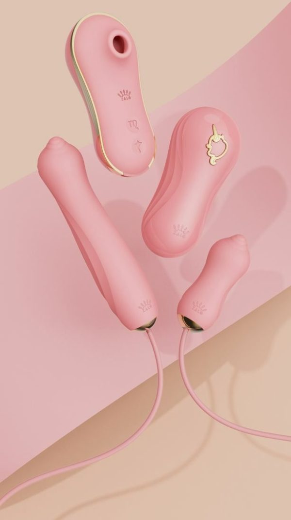 Thrusting Vibrators | Zalo – Unicorn Set – Strawberry Pink Thrusting Vibrators Thrusting Vibrators