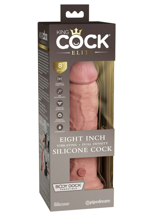 Vibrating Dildos | King Cock – 8″ Elite Vibro Cock – Flesh Vibrating Dildos King Cock