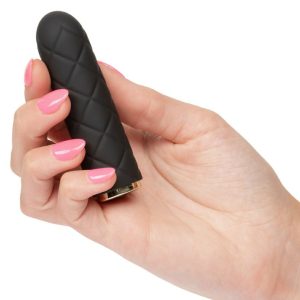 Vibro Bullets | Cen – Raven Quilted Seducer Vibro Bullet – Black Vibrators California Exotic Novelties